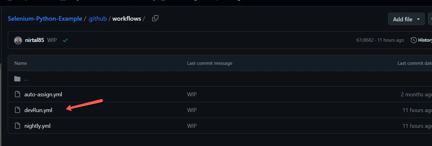 github workflow