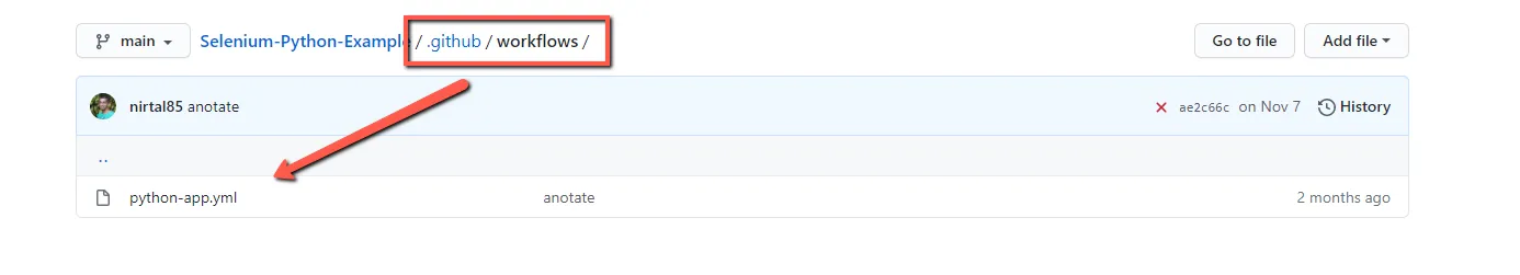 github workflow